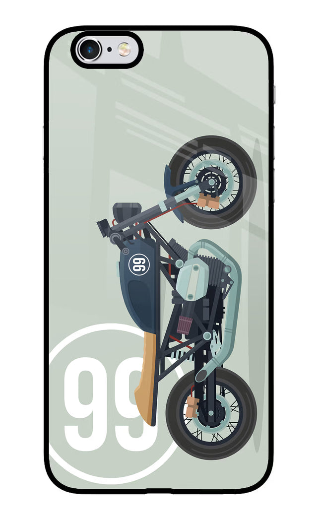 Classic Cafe Racer 99 iPhone 6 Plus/6s Plus Glass Case Back Cover by Casekaro