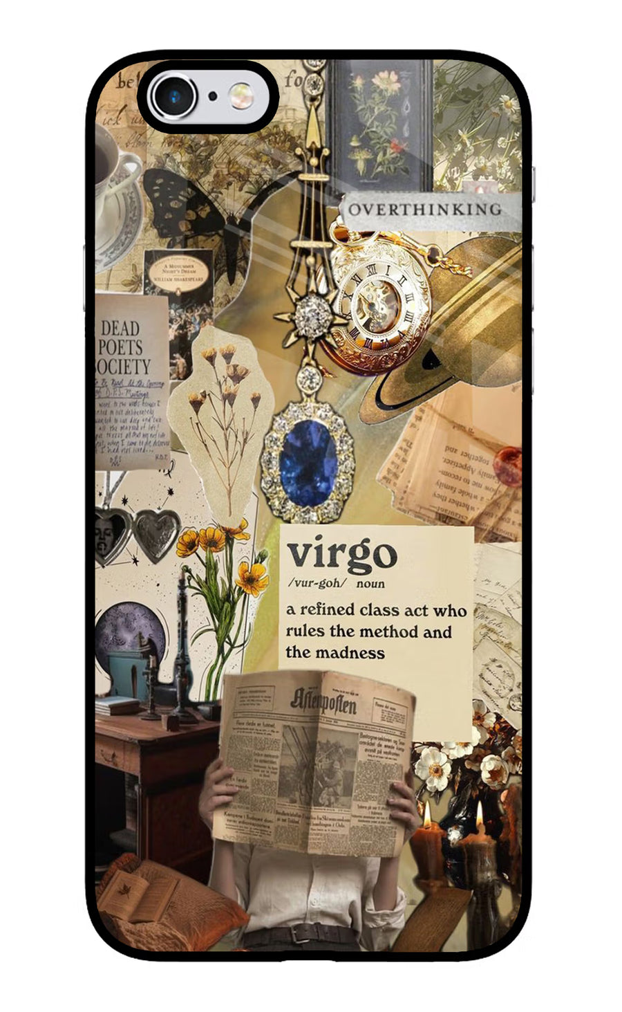 Virgo Zodiac iPhone 6 Plus/6s Plus Back Cover, Glass case