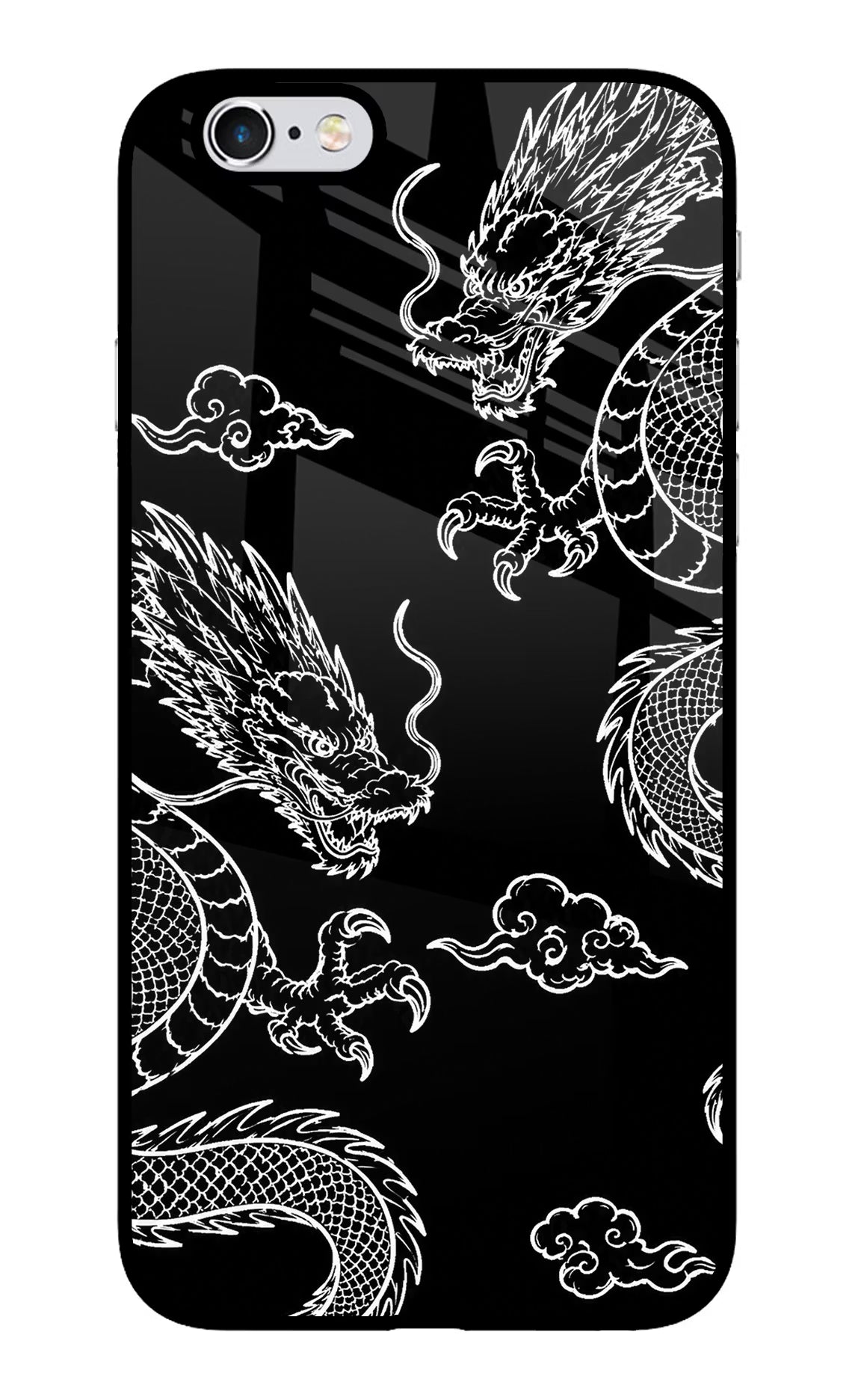 Twin Dragons iPhone 6 Plus/6s Plus Glass Case Back Cover by Casekaro