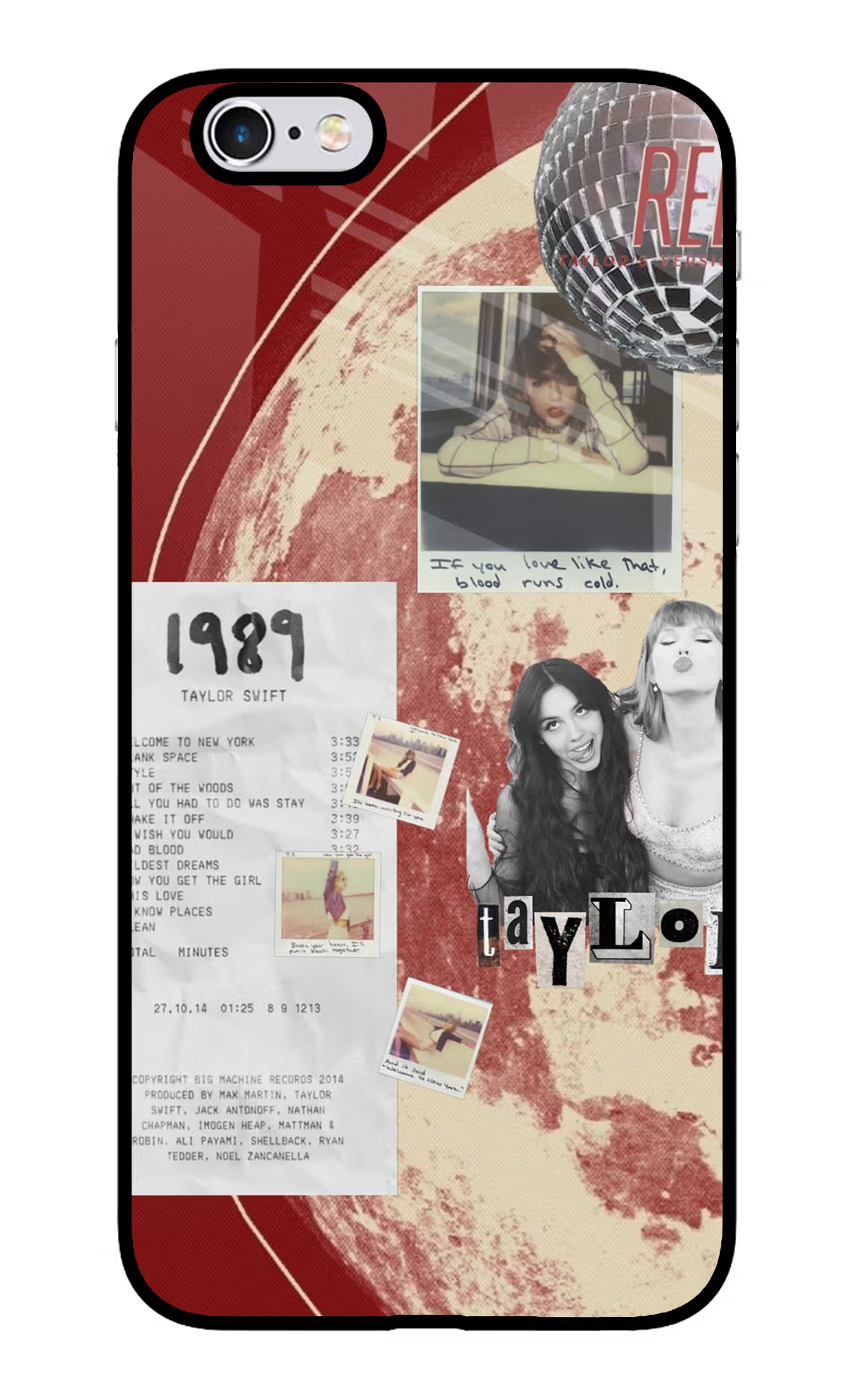 Taylor Swift iPhone 6 Plus/6s Plus Glass Case
