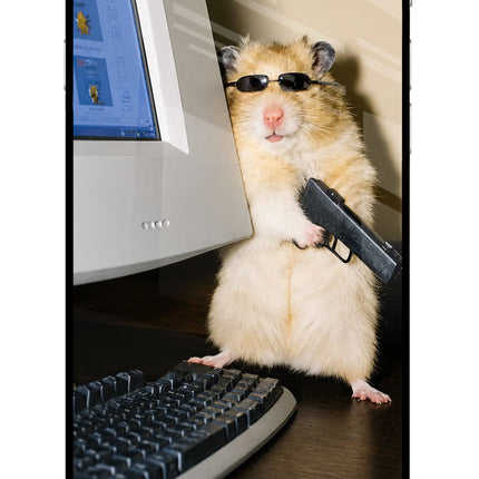 Hacker Hamster iPhone 6 Plus/6s Plus Glass Case