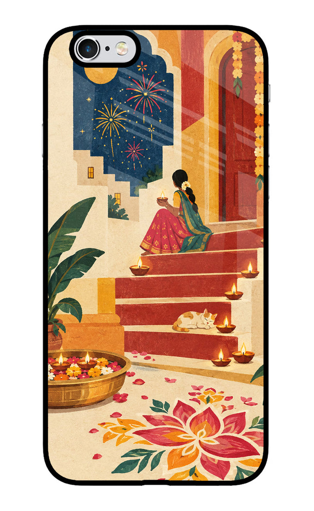 Diwali Rangoli iPhone 6 Plus/6s Plus Glass Case