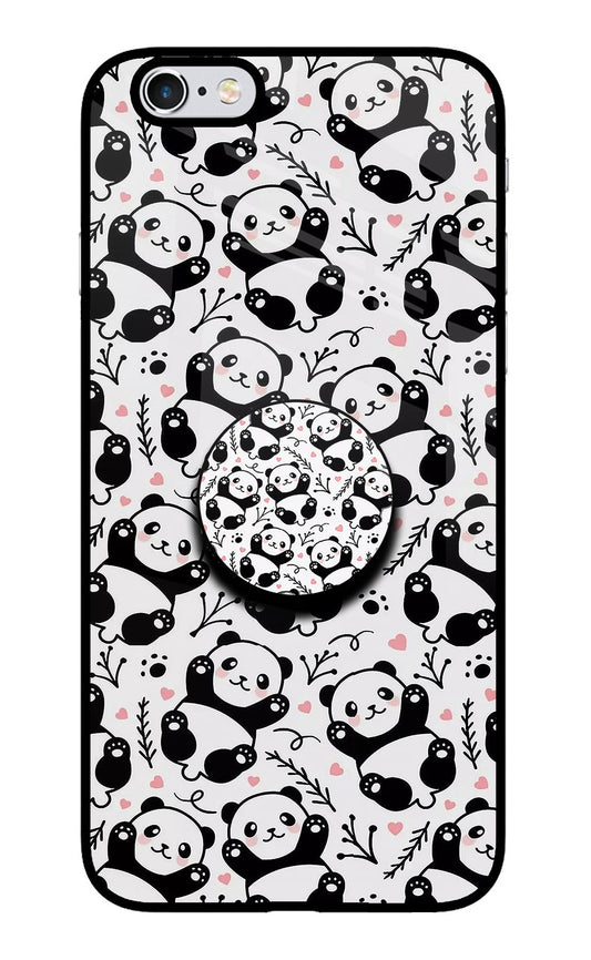 Cute Panda iPhone 6 Plus/6s Plus Glass Case