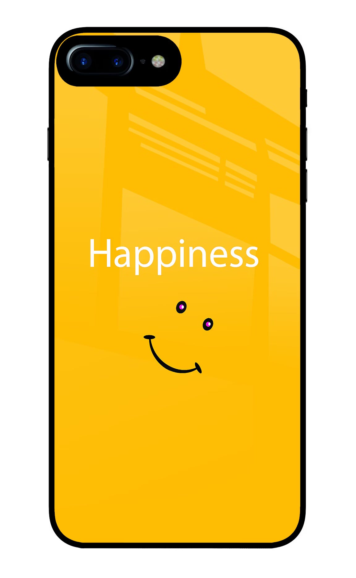 Happiness With Smiley iPhone 7 Plus Glass Case