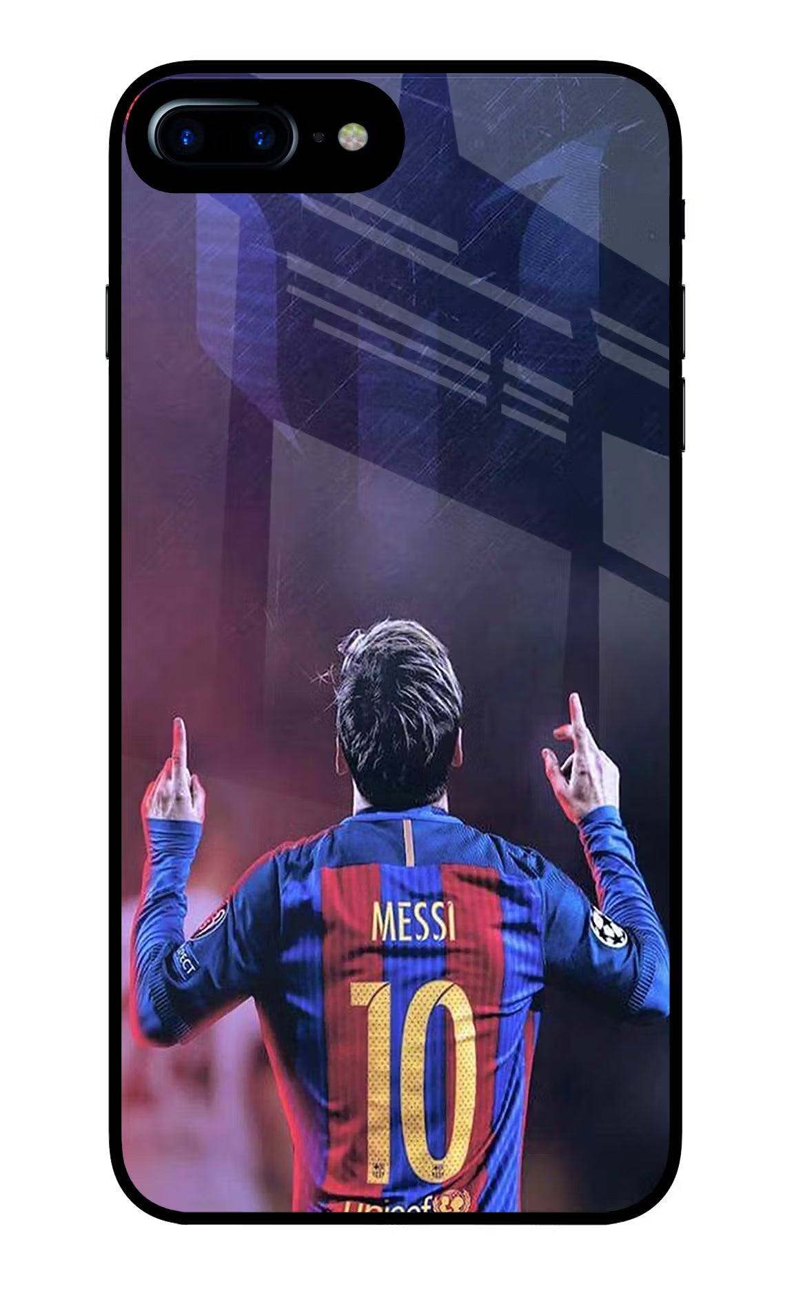 Messi iPhone 7 Plus Glass Case Back Cover by Casekaro