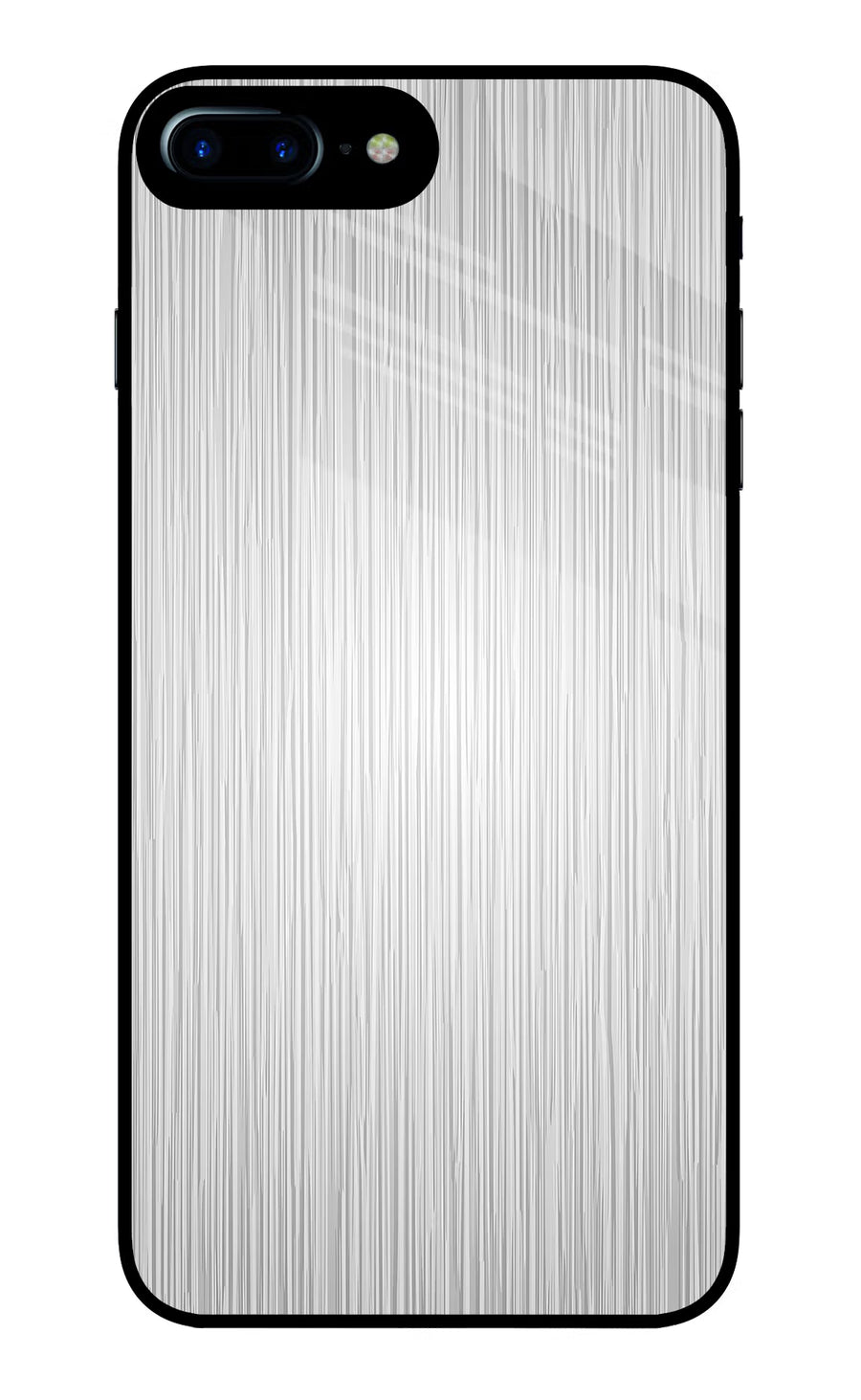 Wooden Grey Texture iPhone 7 Plus Back Cover, Glass case