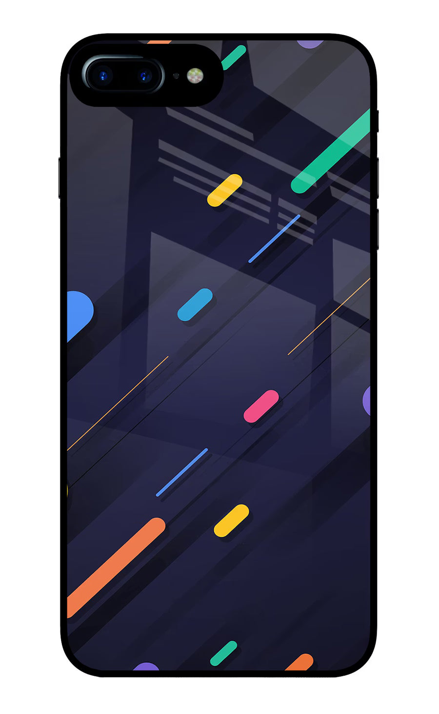 Abstract Design iPhone 7 Plus Back Cover, Glass case