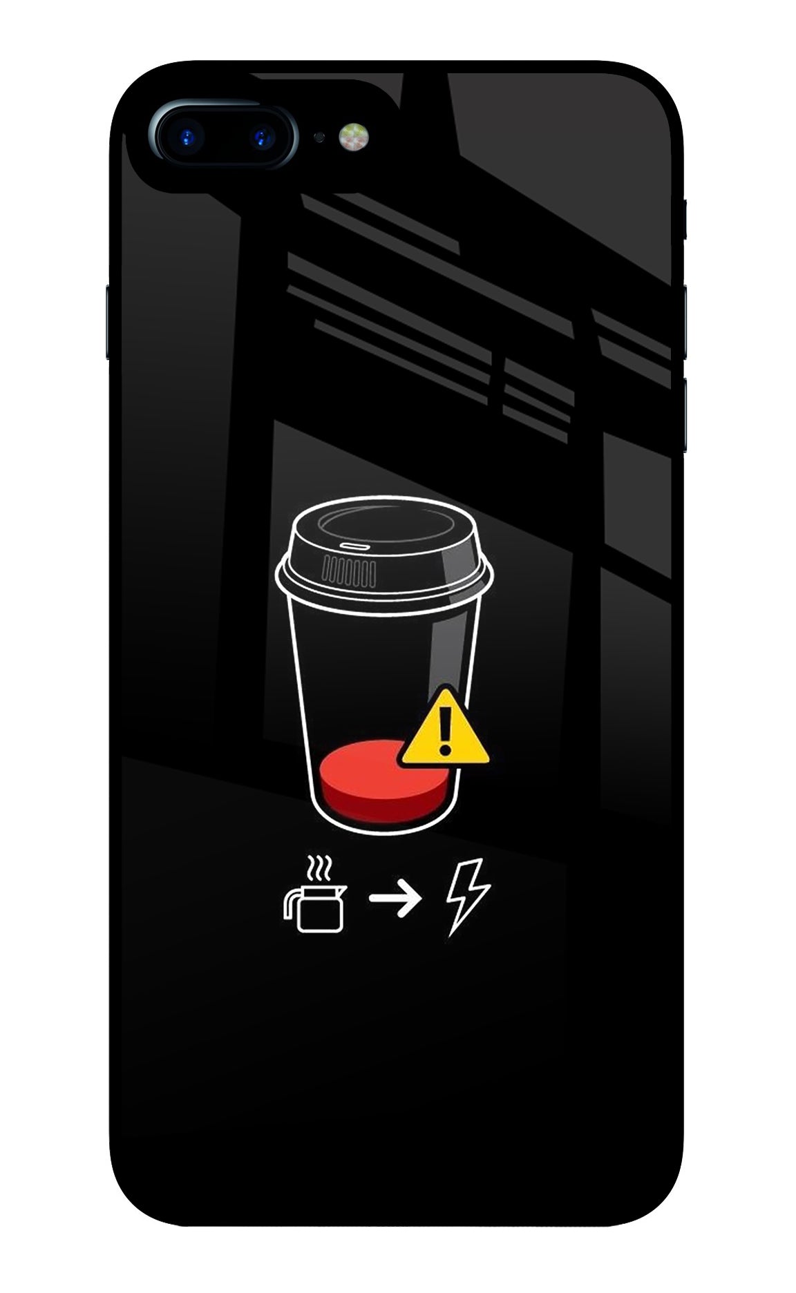 Coffee iPhone 7 Plus Glass Case