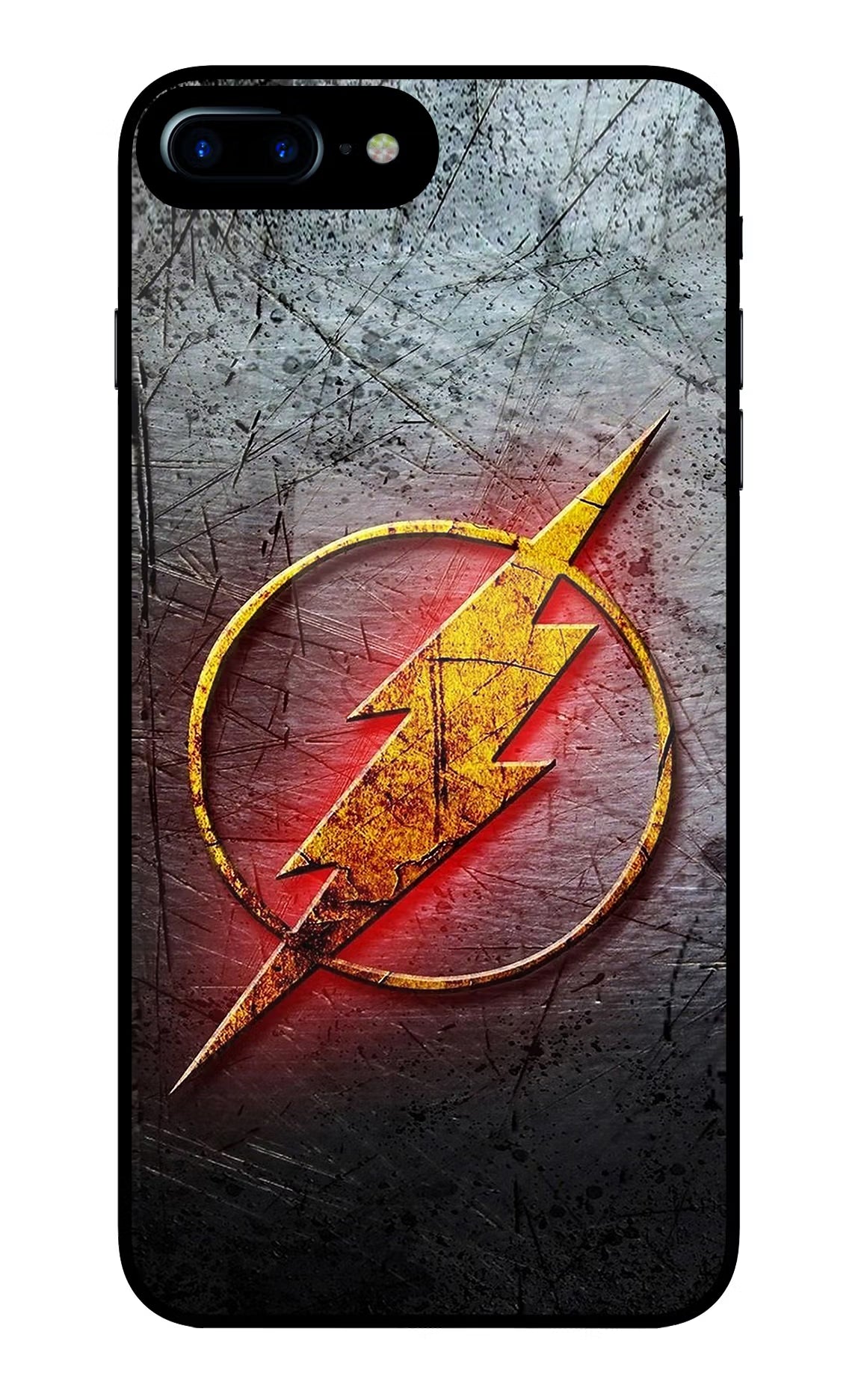 Flash iPhone 7 Plus Glass Case Back Cover by Casekaro