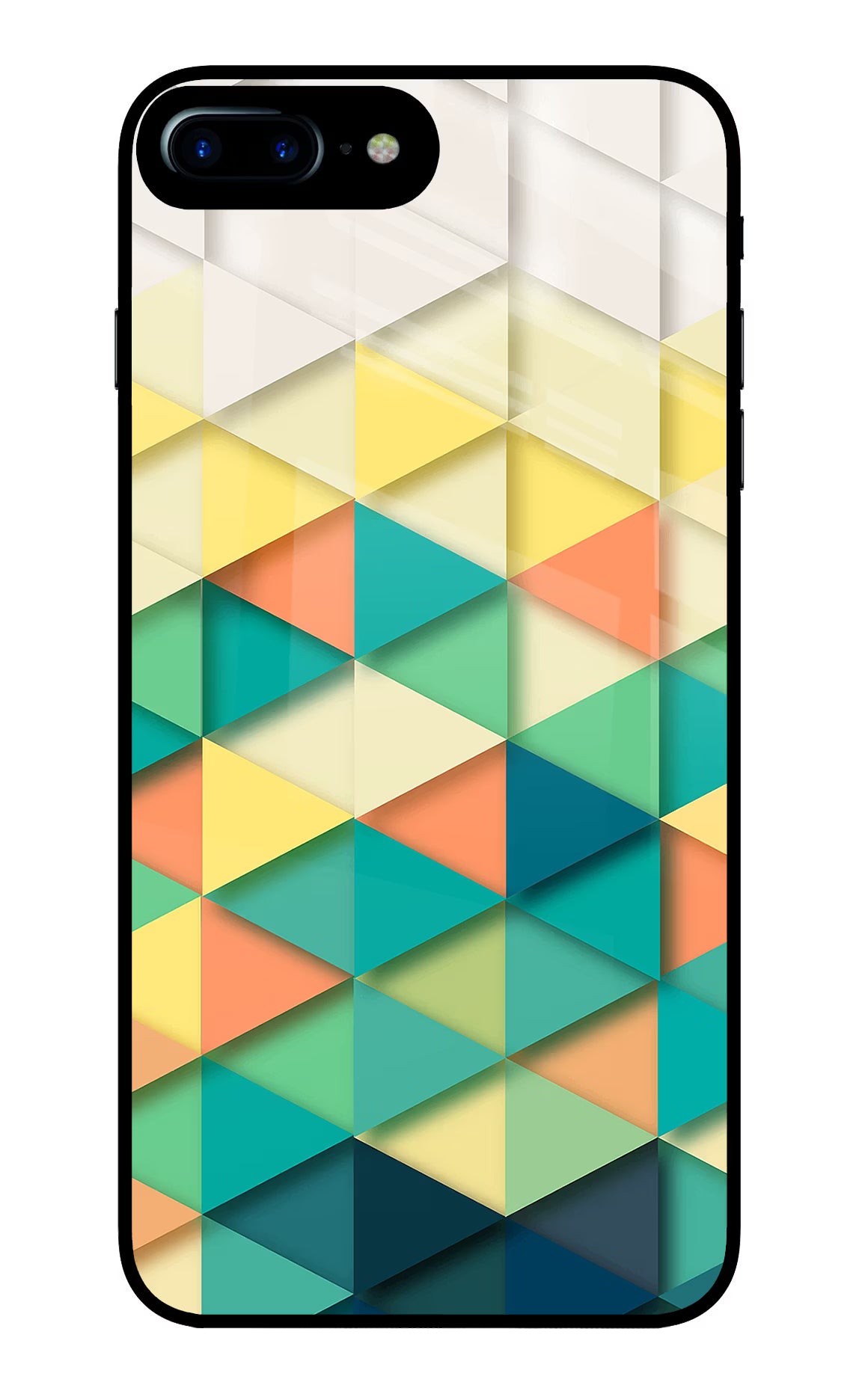 Abstract iPhone 7 Plus Glass Case Back Cover by Casekaro