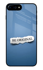 Be Original iPhone 7 Plus Glass Case Back Cover by Casekaro