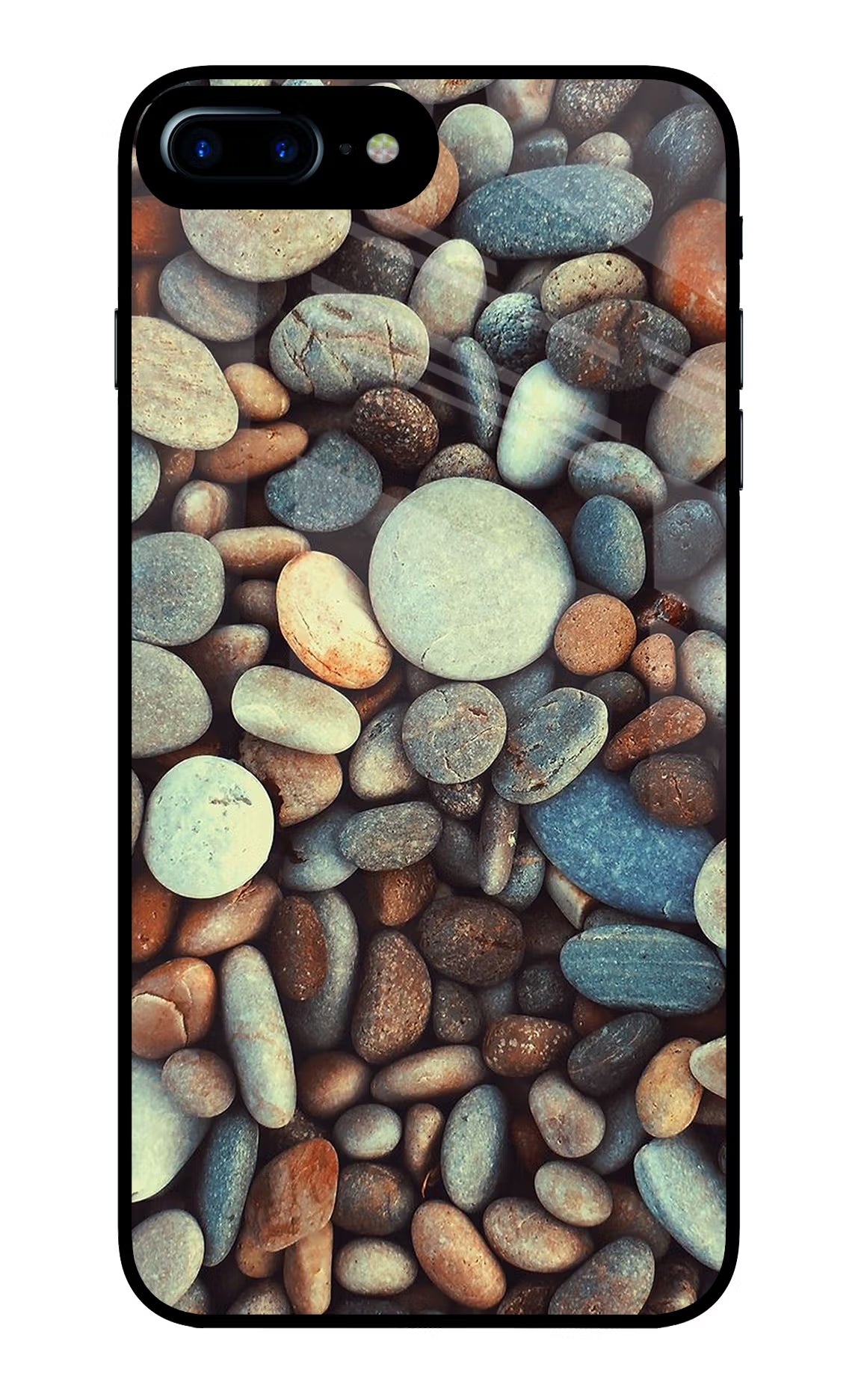 Pebble iPhone 7 Plus Glass Case Back Cover by Casekaro