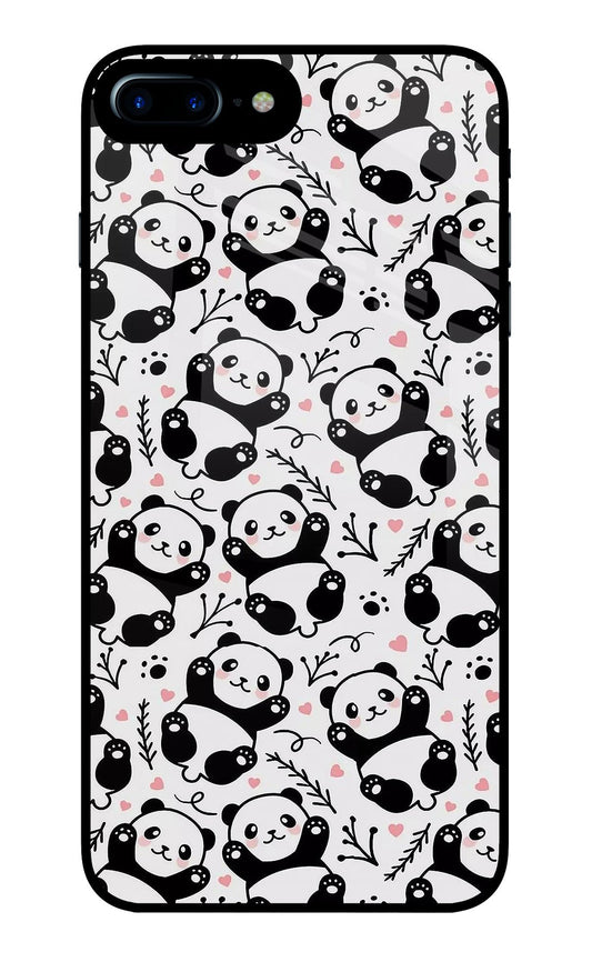 Cute Panda iPhone 7 Plus Glass Case