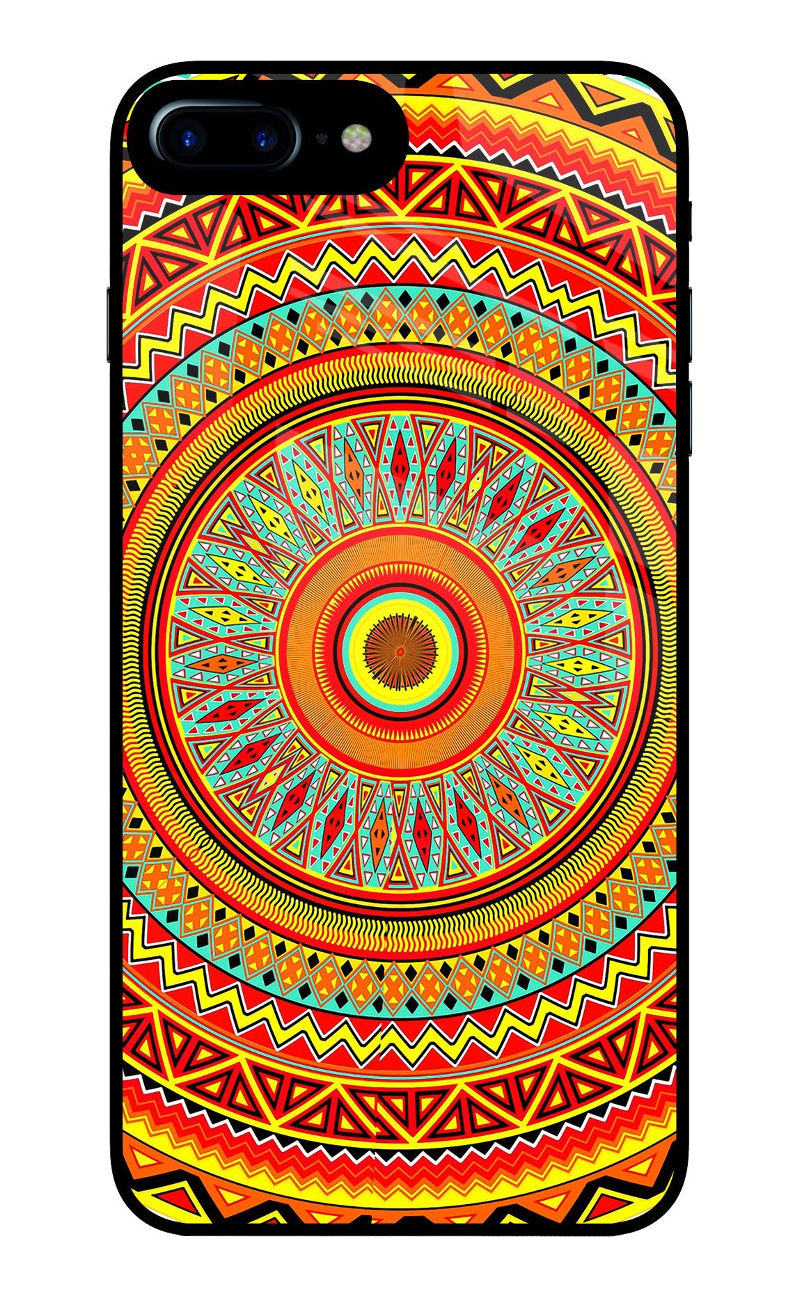 Mandala Pattern iPhone 7 Plus Glass Case