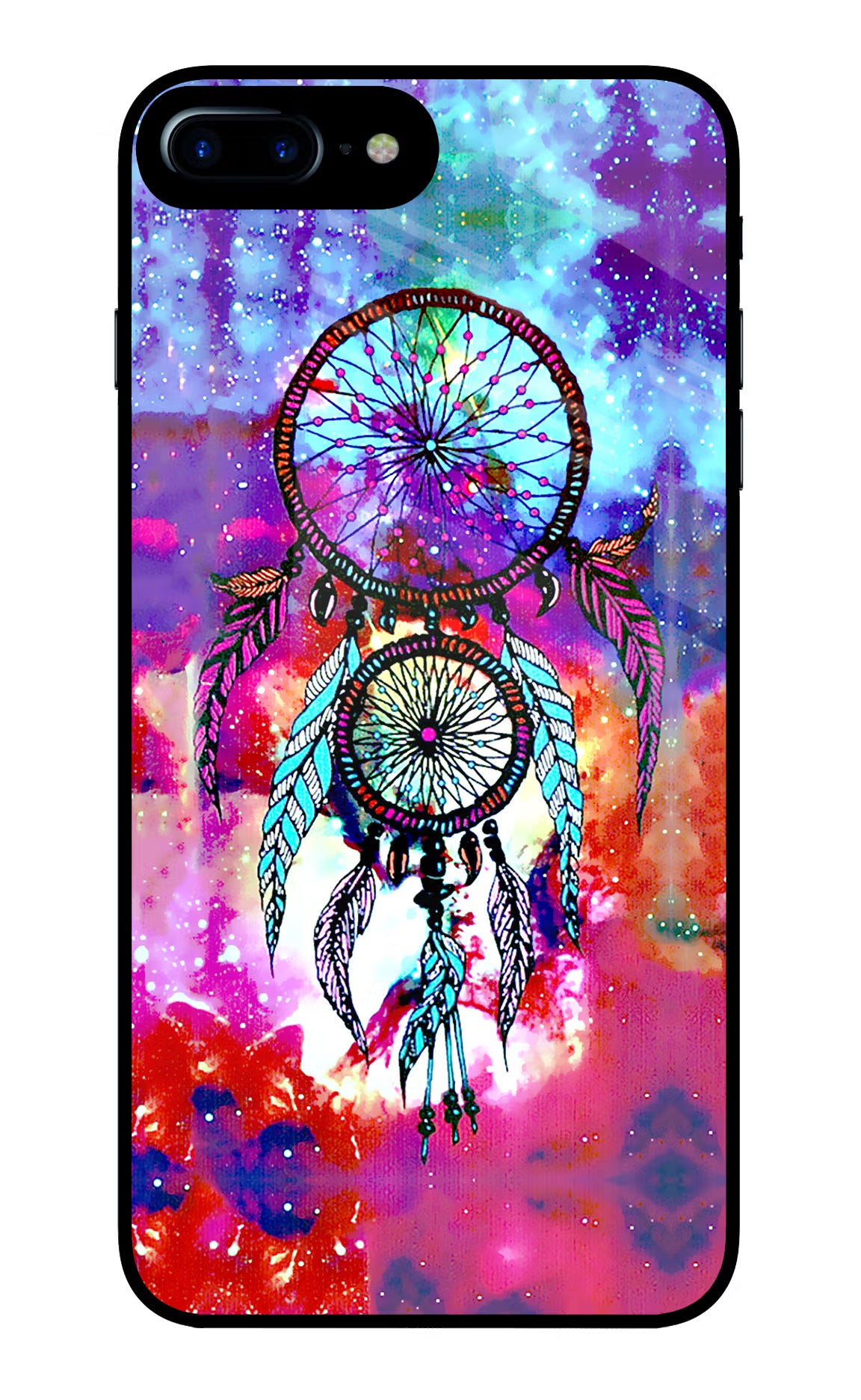 Dream Catcher Abstract iPhone 7 Plus Glass Case Back Cover by Casekaro
