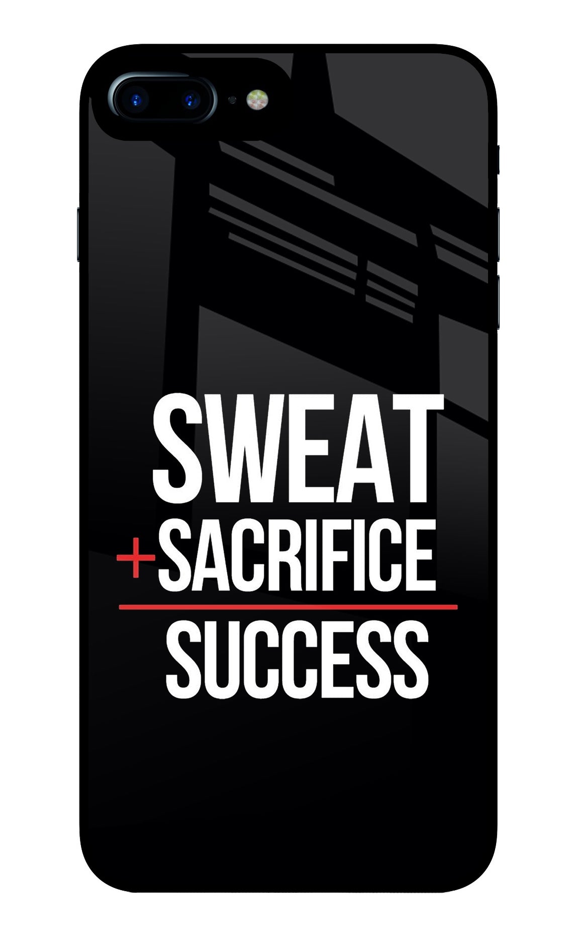 Sweat Sacrifice Success iPhone 7 Plus Glass Case