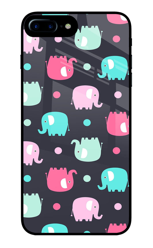 Elephants iPhone 7 Plus Glass Case