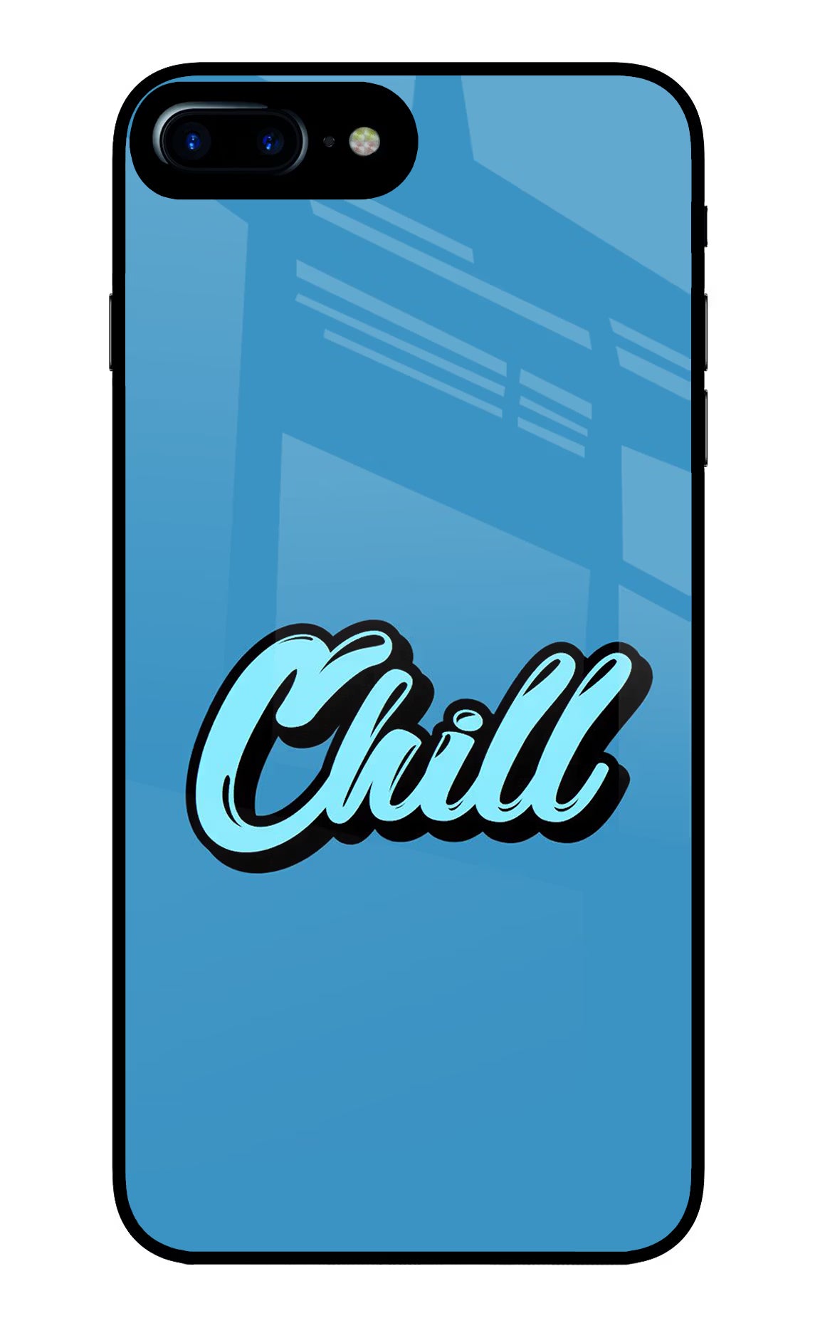 Chill iPhone 7 Plus Glass Case Back Cover by Casekaro