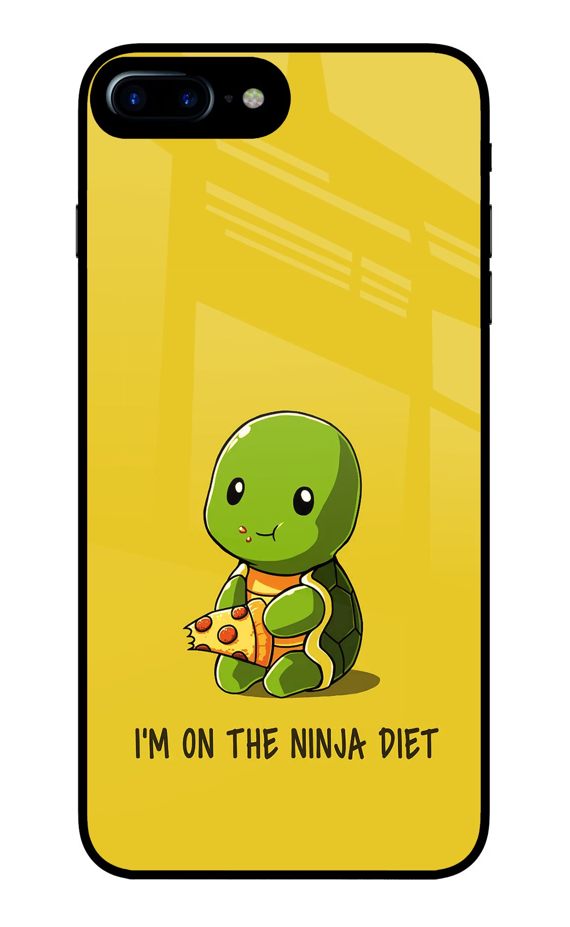 I'm on Ninja Diet iPhone 7 Plus Glass Case Back Cover by Casekaro