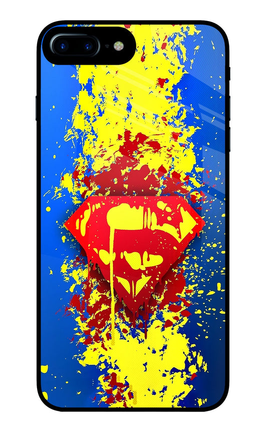 Superman logo iPhone 7 Plus Glass Case