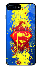 Superman logo iPhone 7 Plus Glass Case Back Cover by Casekaro