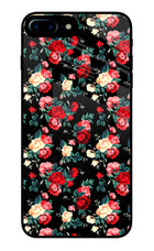 Rose Pattern iPhone 7 Plus Glass Case