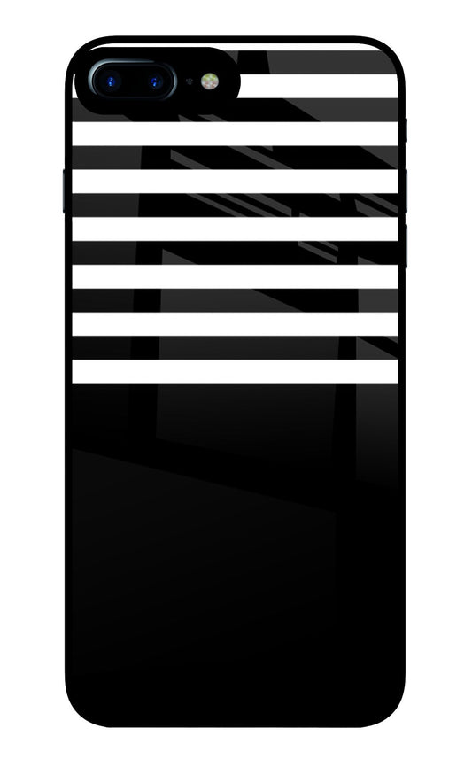 Black and White Print iPhone 7 Plus Glass Case