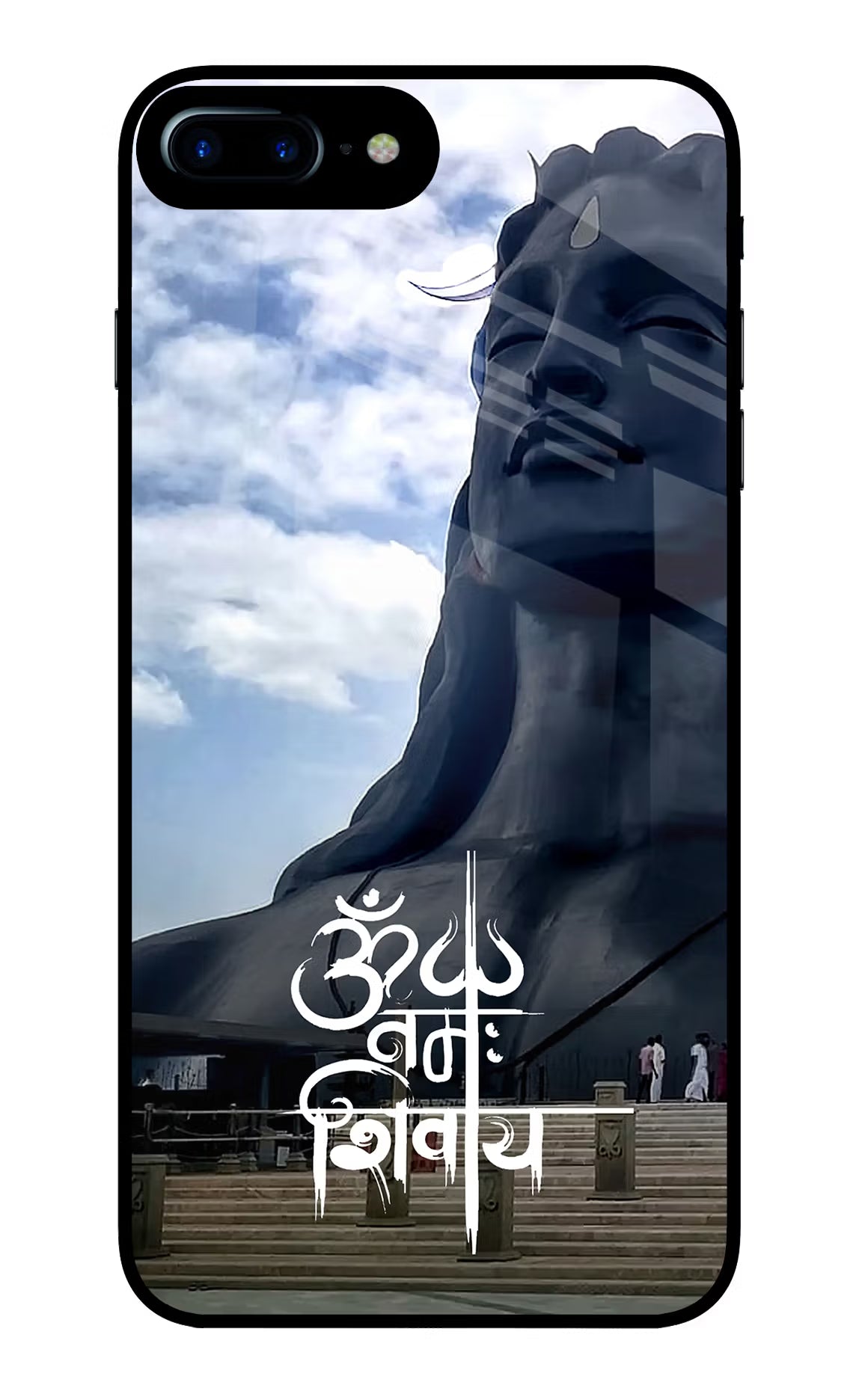 Om Namah Shivay iPhone 7 Plus Glass Case Back Cover by Casekaro