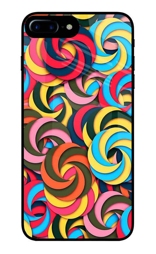 Spiral Pattern iPhone 7 Plus Glass Case