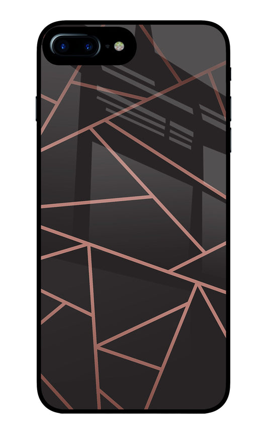 Geometric Pattern iPhone 7 Plus Glass Case