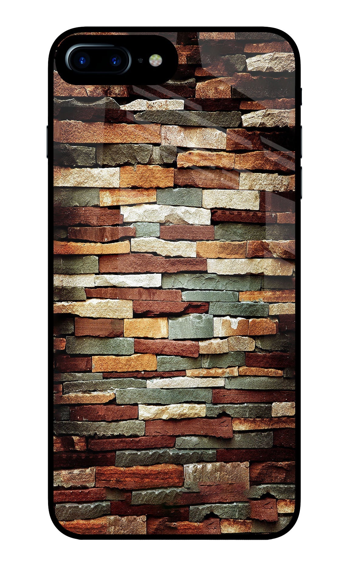 Bricks Pattern iPhone 7 Plus Glass Case