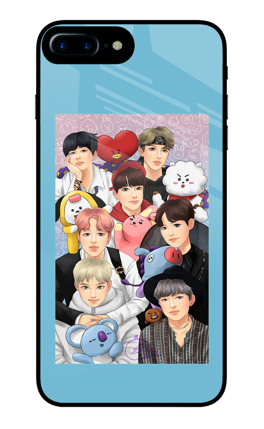 BTS with animals iPhone 7 Plus Glass Case