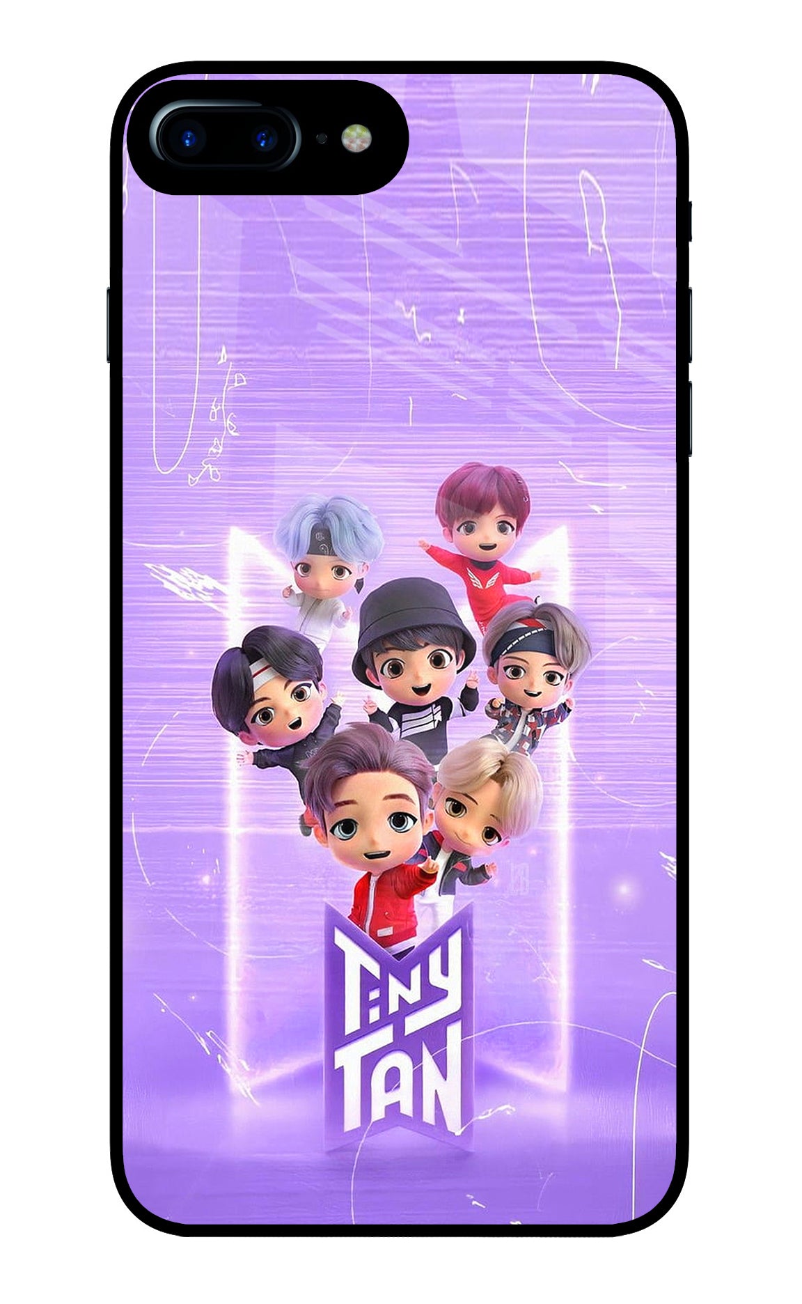 BTS Tiny Tan iPhone 7 Plus Glass Case