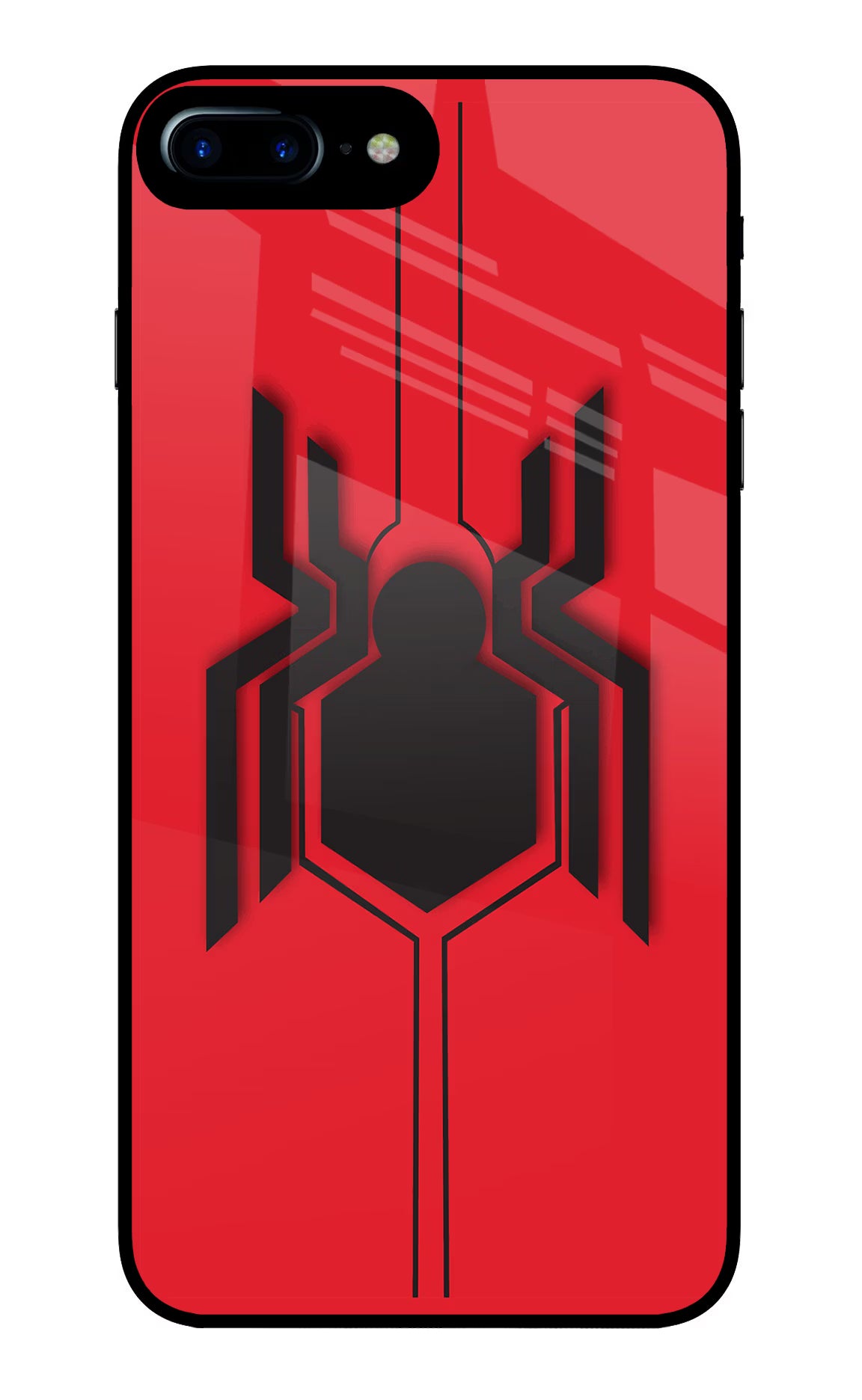 Spider iPhone 7 Plus Glass Case Back Cover by Casekaro