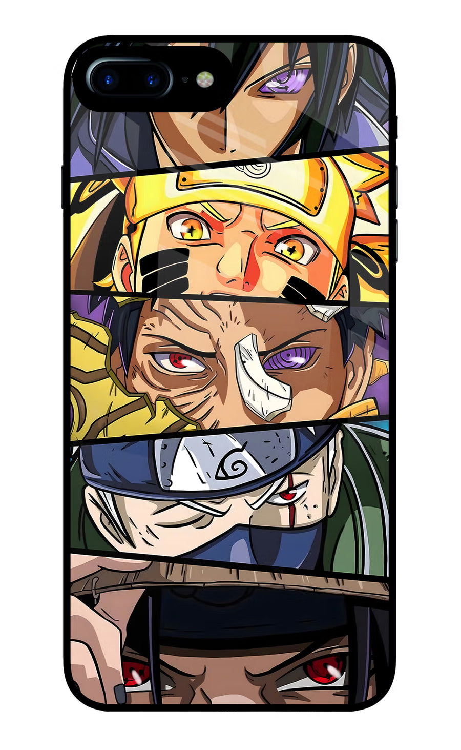 Naruto Character iPhone 7 Plus Back Cover, Glass case