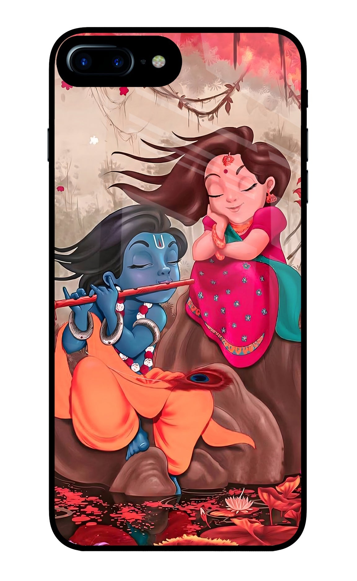 Radhe Krishna iPhone 7 Plus Glass Case