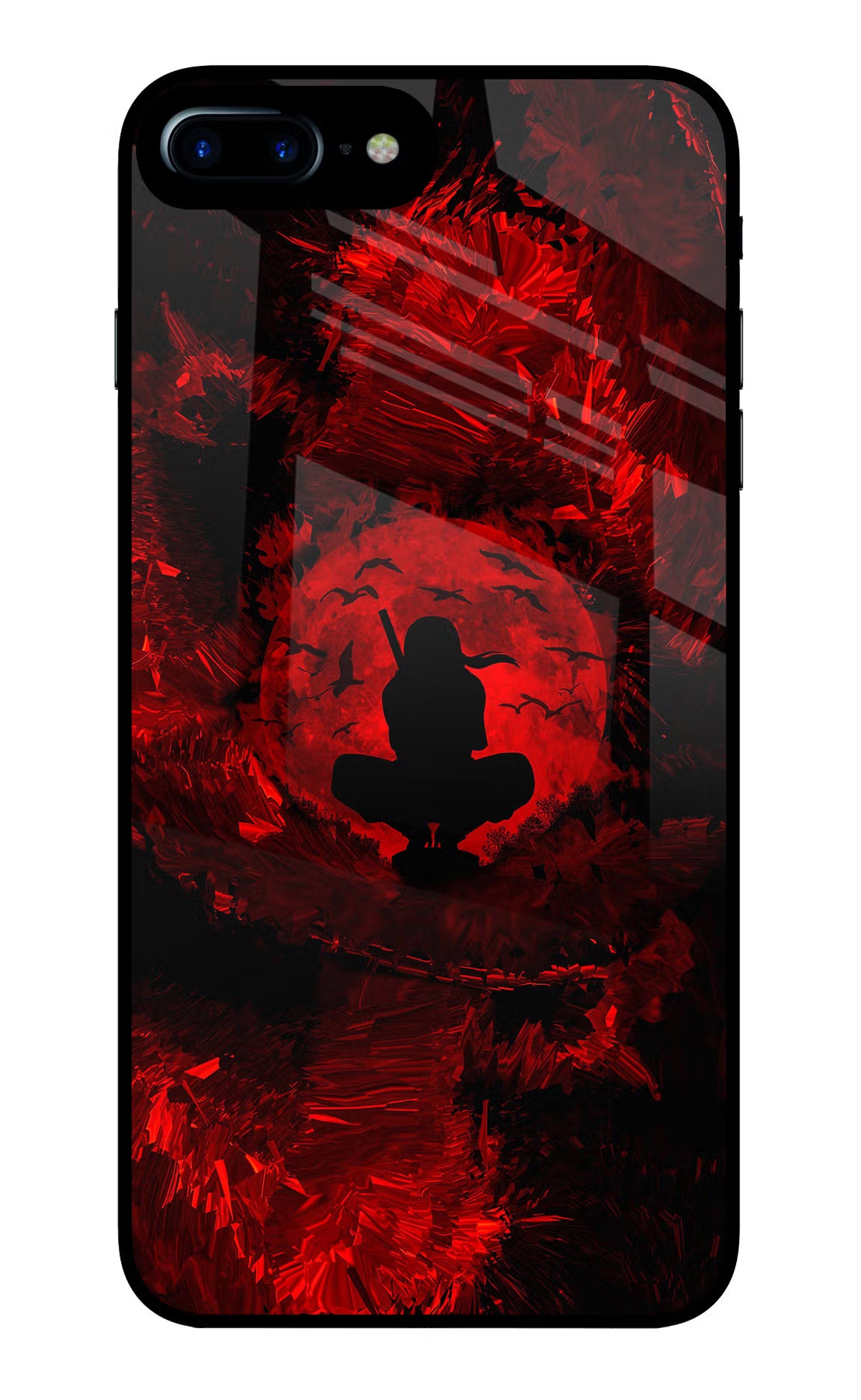 Itachi Uchiha iPhone 7 Plus Glass Case Back Cover by Casekaro