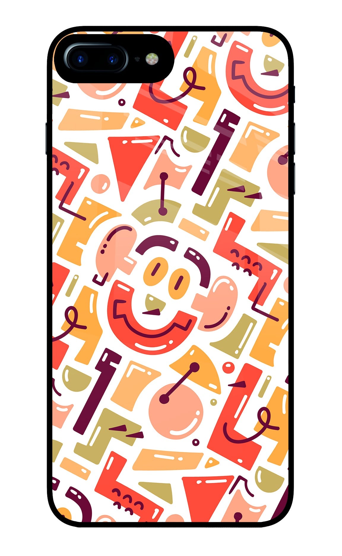 Doodle Pattern iPhone 7 Plus Back Cover