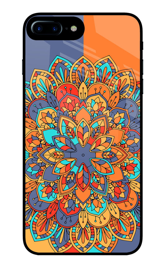 Color Mandala iPhone 7 Plus Glass Case