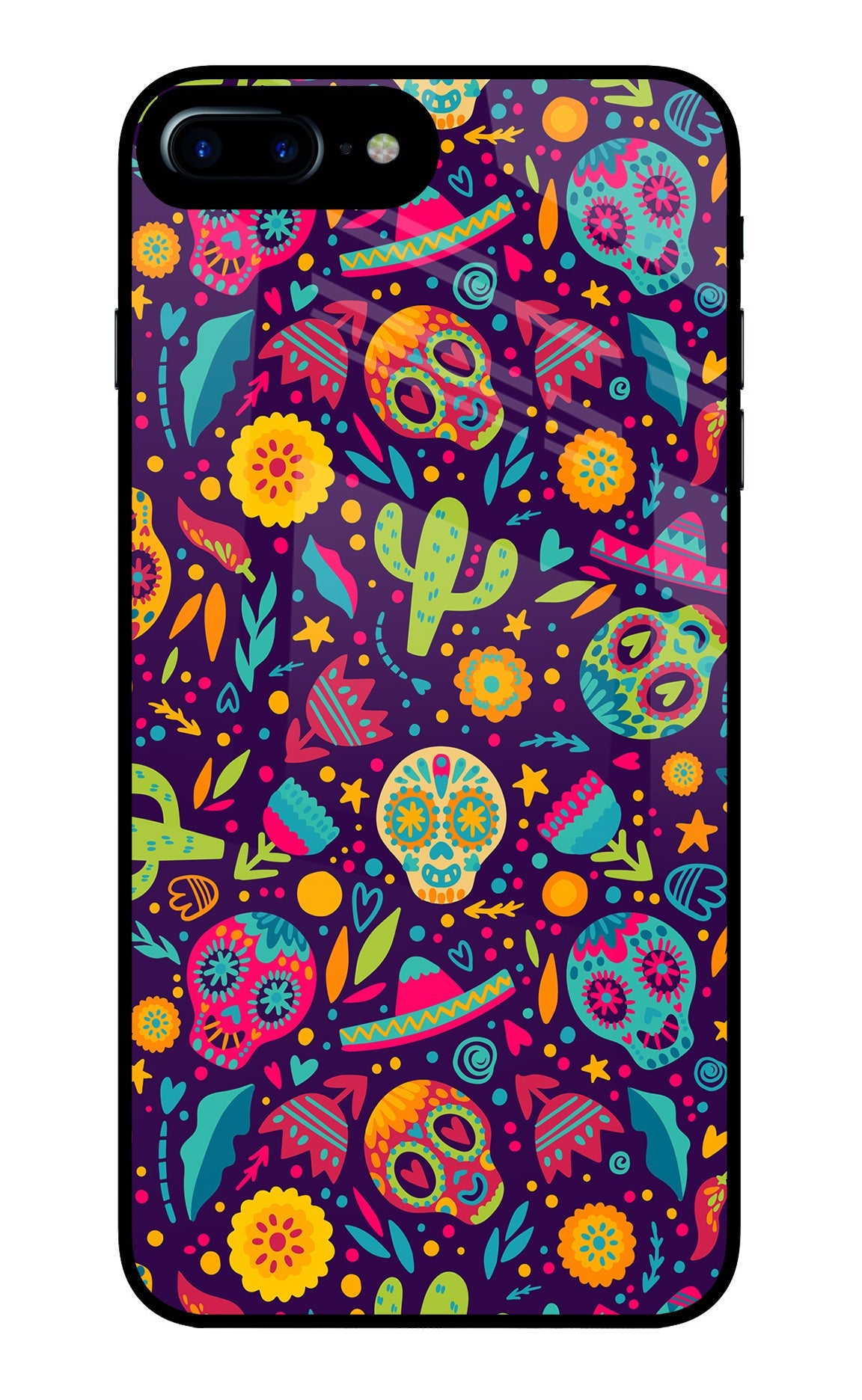 Mexican Design iPhone 7 Plus Glass Case