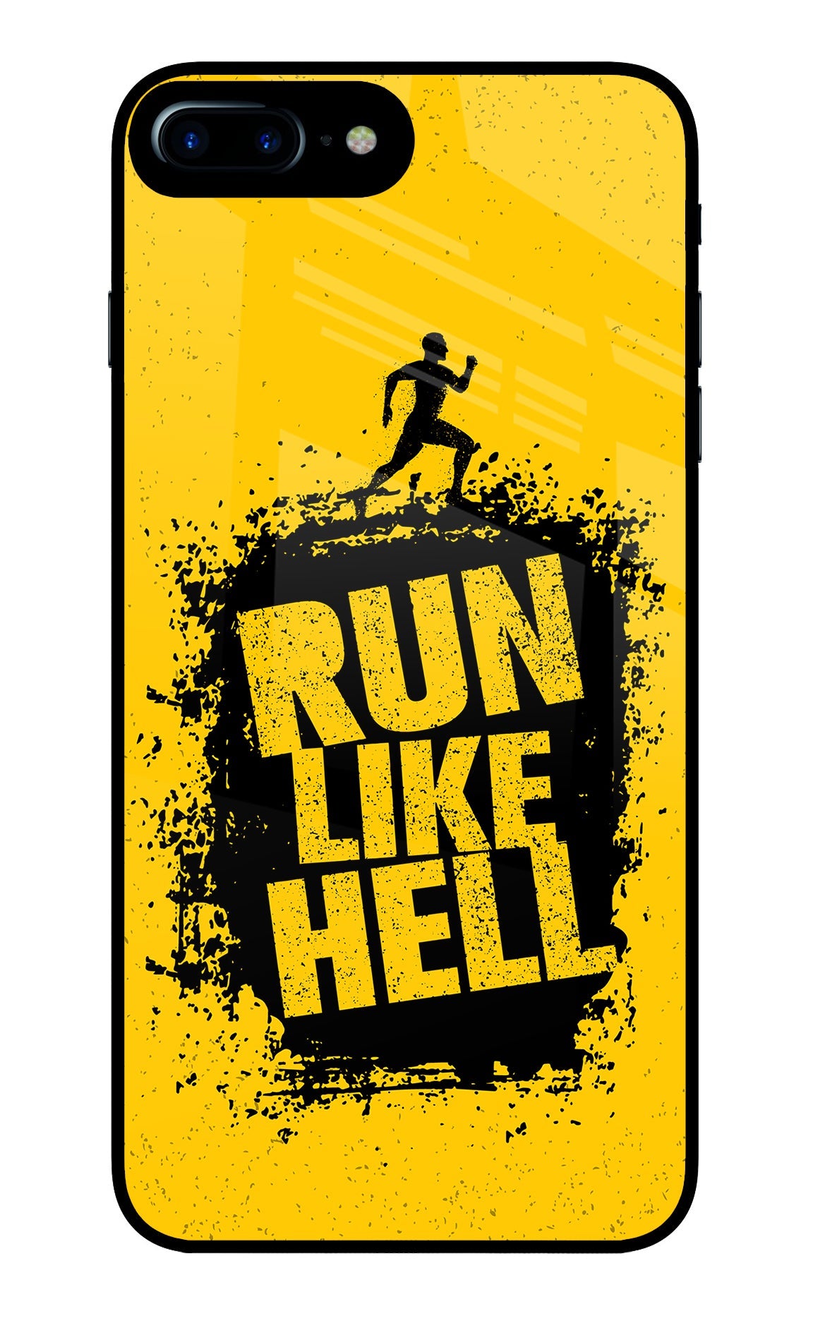 Run Like Hell iPhone 7 Plus Glass Case