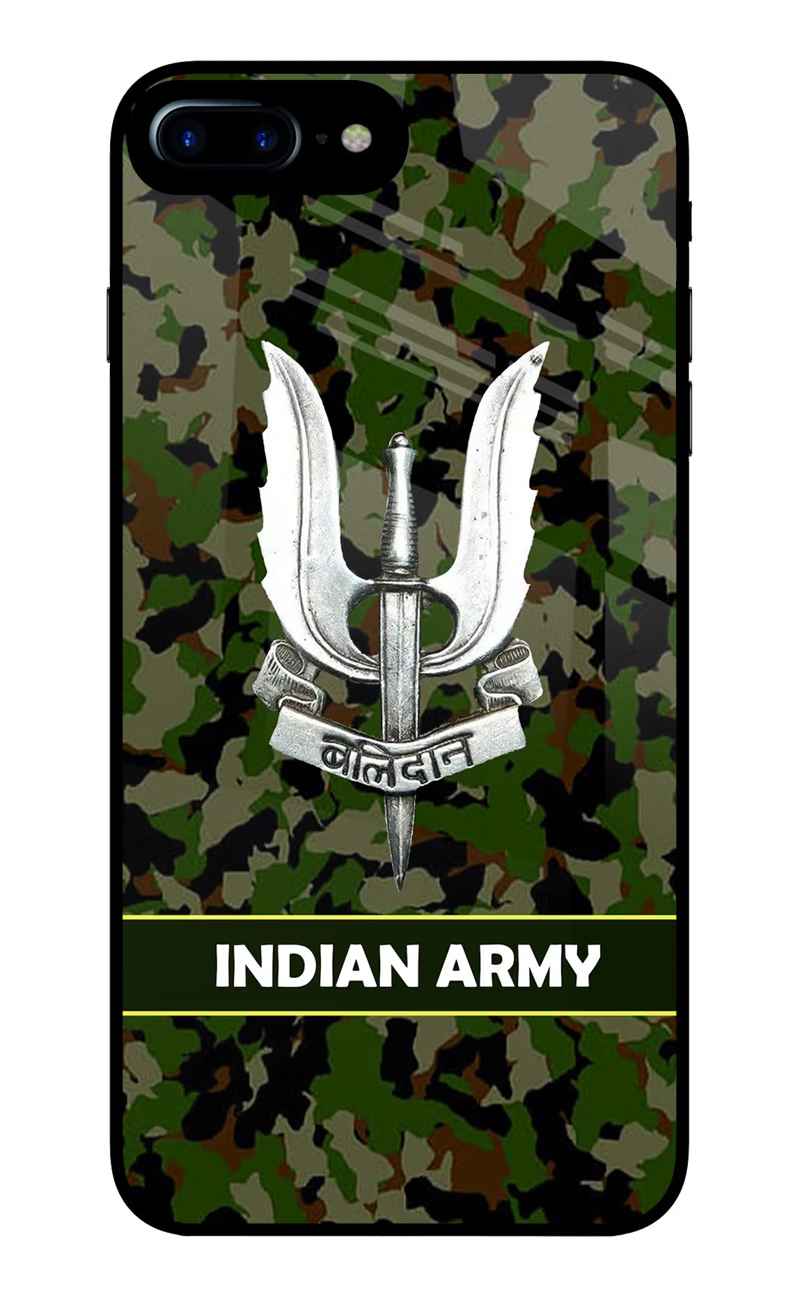 Balidan Indian Logo iPhone 7 Plus Glass Case Back Cover by Casekaro