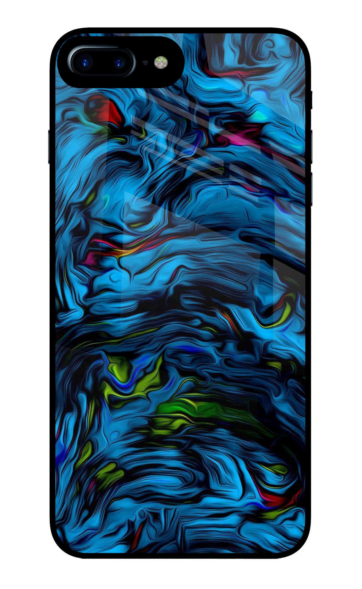 Dark Blue Abstract iPhone 7 Plus Back Cover