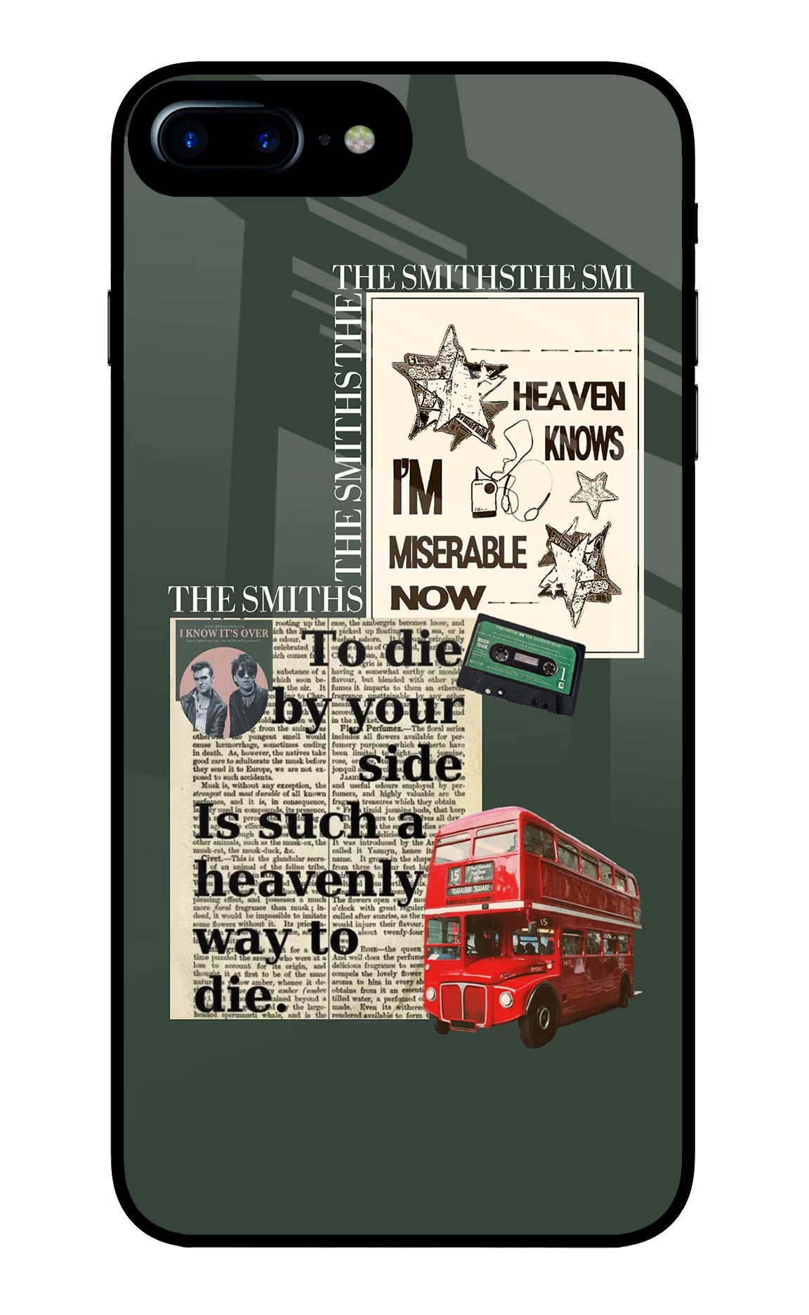 The Smiths iPhone 7 Plus Glass Case Back Cover by Casekaro