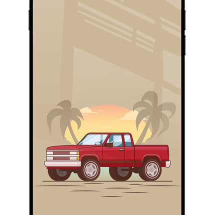 Desert Classic Drive iPhone 7 Plus Glass Case