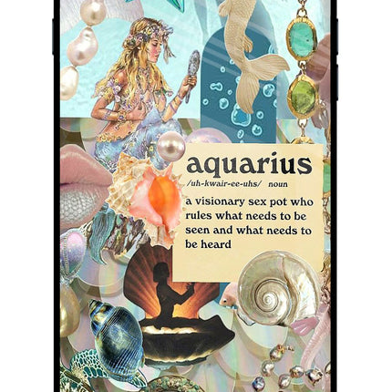 Aquarius Zodiac iPhone 7 Plus Glass Case