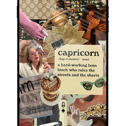 Capricorn Zodiac iPhone 7 Plus Glass Case