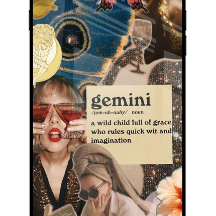 Gemini Zodiac iPhone 7 Plus Glass Case