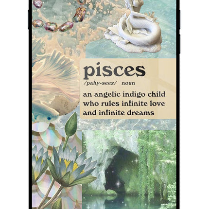 Pisces Zodiac iPhone 7 Plus Glass Case