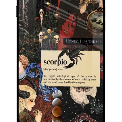 Scorpio Zodiac iPhone 7 Plus Glass Case